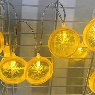 LED lyskæde med citroner -10 lys